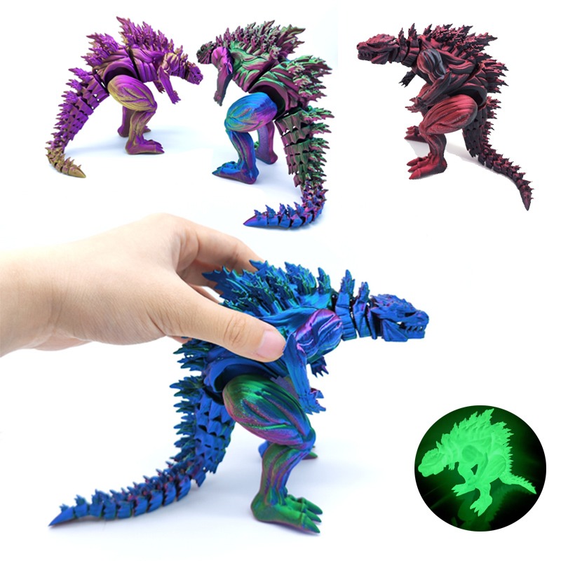 3D Printing Examples - مجسم ديناصور ثلاثي الأبعاد مطبوع بتقنية