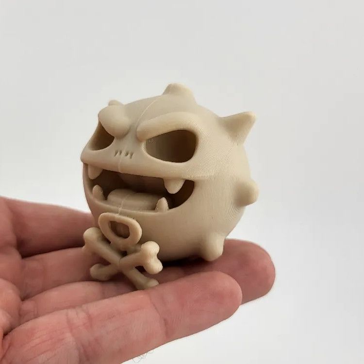 3D Printing Examples - نموذج مجسم لعظام بوكيمون مطبوع ثلاثي