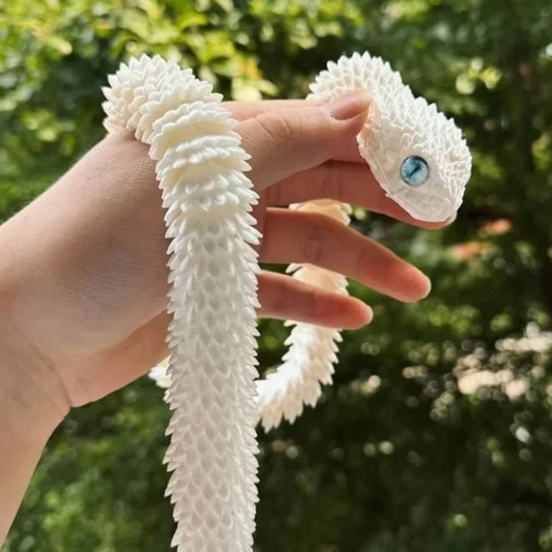 تمثال ثعبان واقعي ثلاثي الأبعا - مراجعة 3D Printing Yourself وسعره
