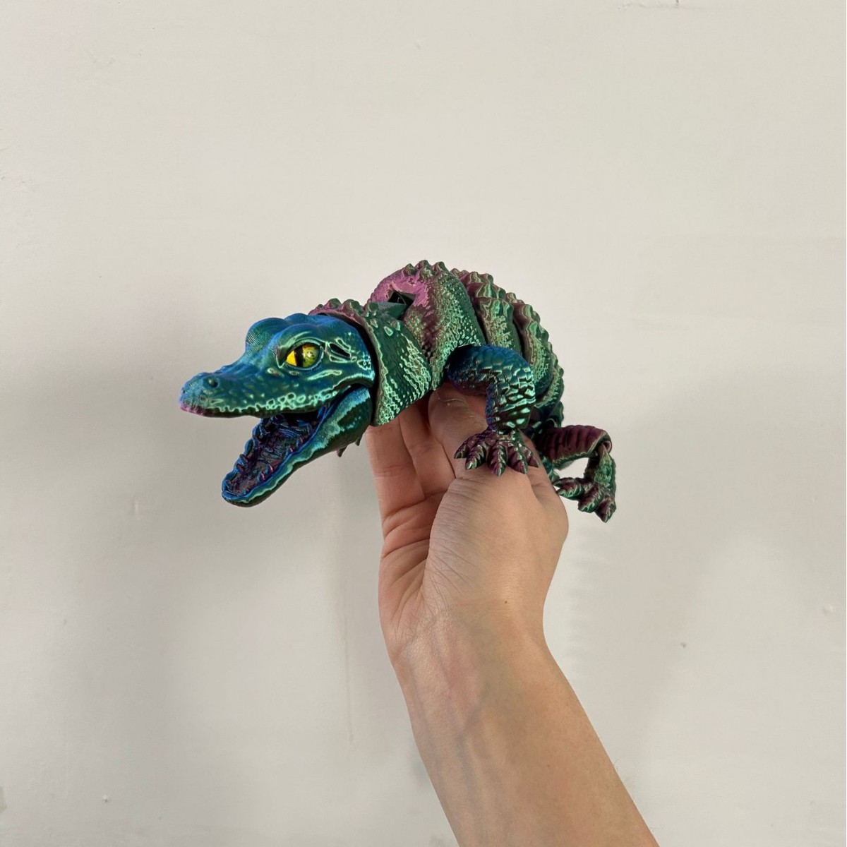 تمساح مطبوع ثلاثي الأبعاد مع ف - مراجعة 3D Printing Gif وسعره