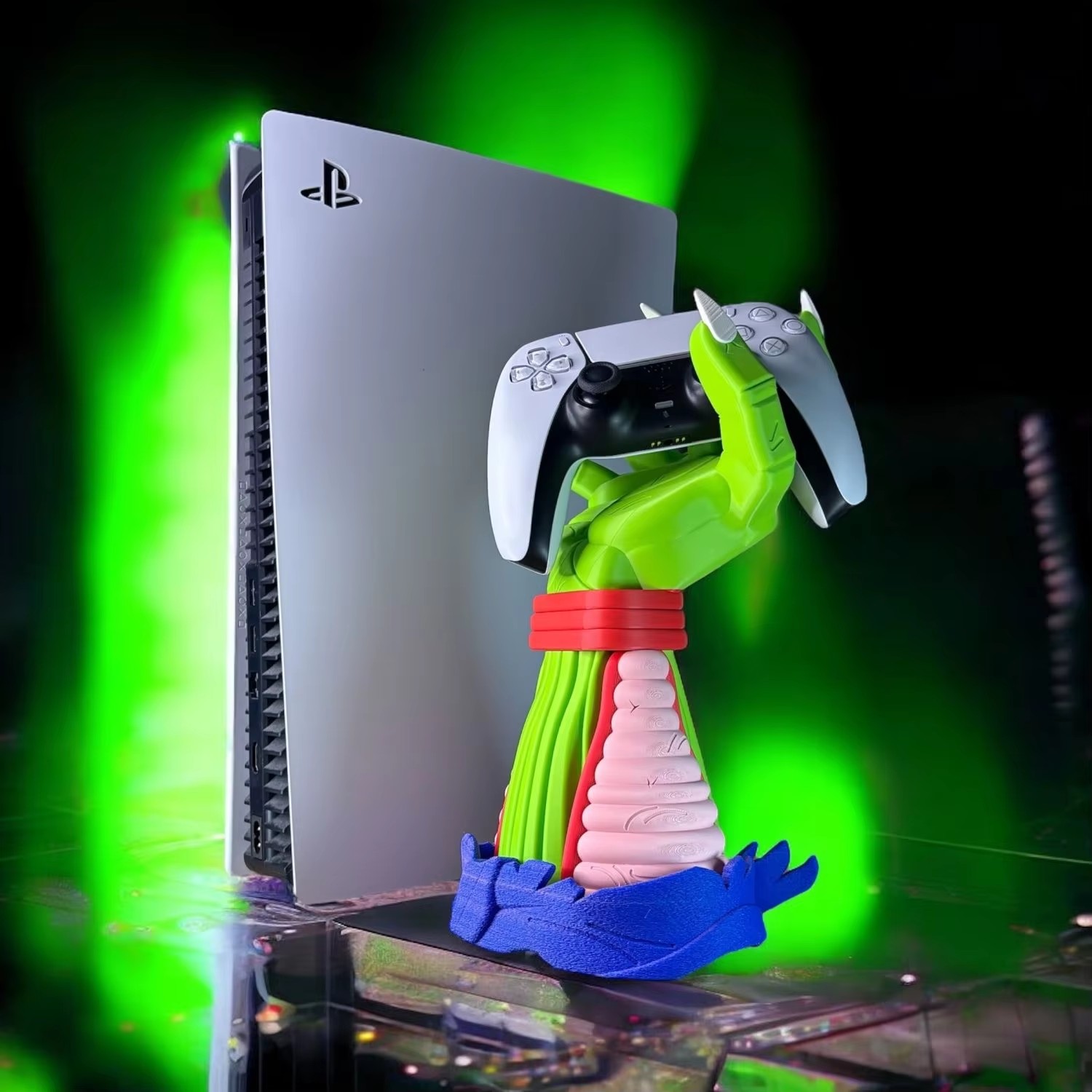 حامل تحكم ألعاب إبداعي لـ PS5/ - مراجعة 3D Printing Xbox Controller Holder وسعره