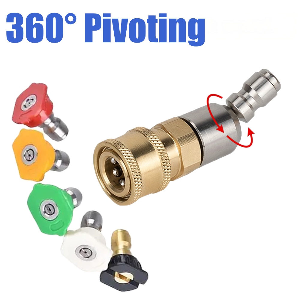 360 °   محول فوهة غسيل بالضغط  - مراجعة Nozzle Cleaning Kit وسعره