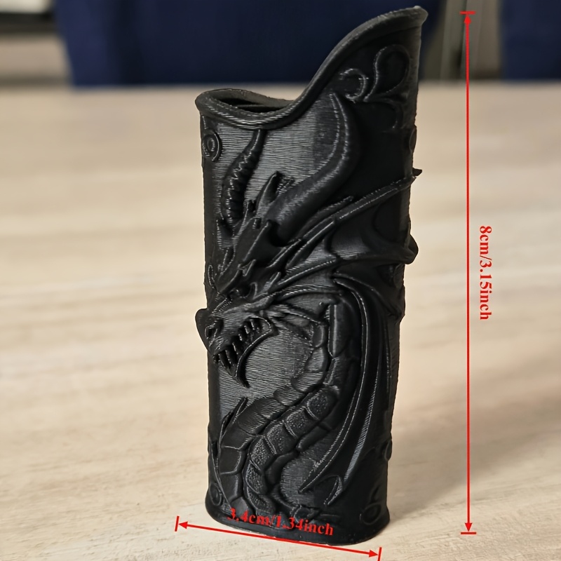 حافظة ولاعة بتصميم تنين مزخرف  - مراجعة 3D Printing Examples وسعره