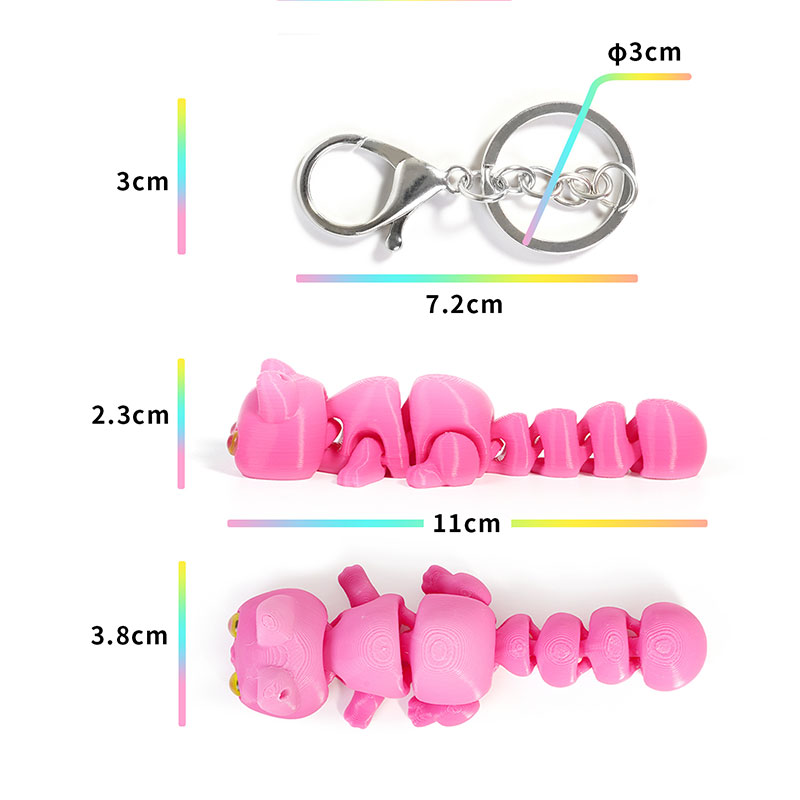 سلسلة مفاتيح على شكل حرباء مطب - مراجعة 3D Printing Gif وسعره