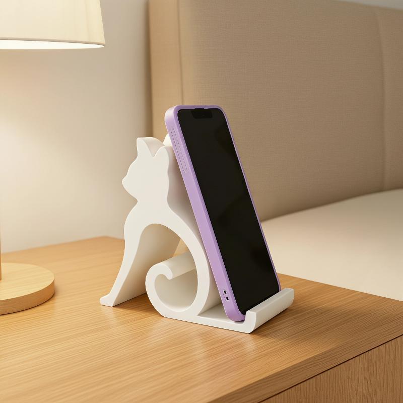 حامل هاتف بتصميم قطة وكلب لطيف - مراجعة 3D Printing Design Free وسعره
