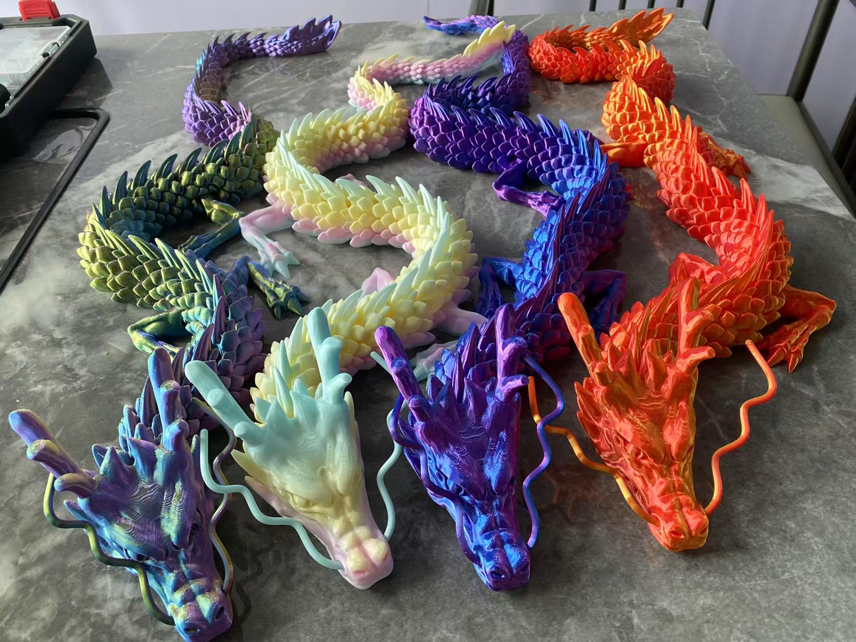 لعبة تنين صيني ثلاثية الأبعاد  - مراجعة 3D Printing Gif وسعره