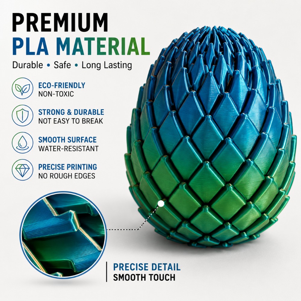 لعبة بيضة التنين الملتوية ثلاث - مراجعة 3D Printing Gif وسعره