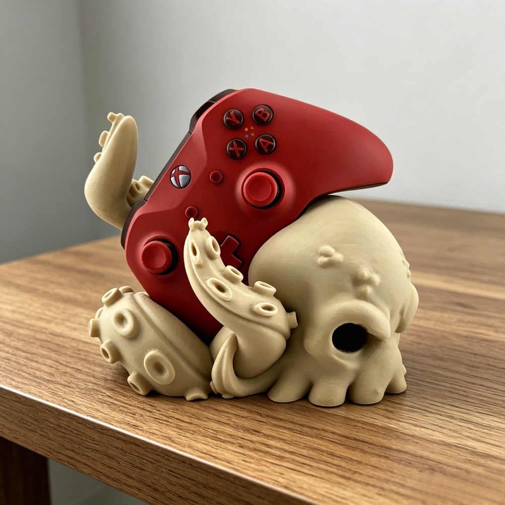 حامل تحكم على شكل ذراع أخطبوط  - مراجعة 3D Printing Xbox Controller Holder وسعره