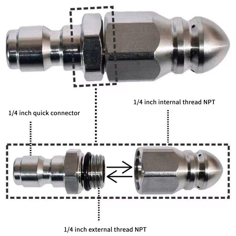 فوهة رشاش ماء عالي الضغط جديدة - مراجعة Nozzle Cleaning Kit وسعره