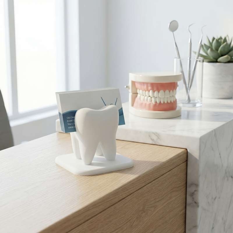 حامل بطاقات عمل على شكل سن مطب - مراجعة 3D Printing Examples وسعره