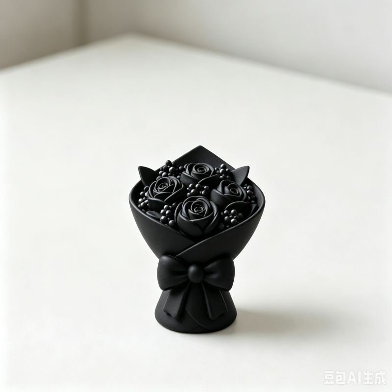 تمثال باقة ورد أسود ثلاثي الأب - مراجعة 3D Printing Room وسعره